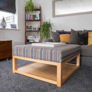 solid oak footstool